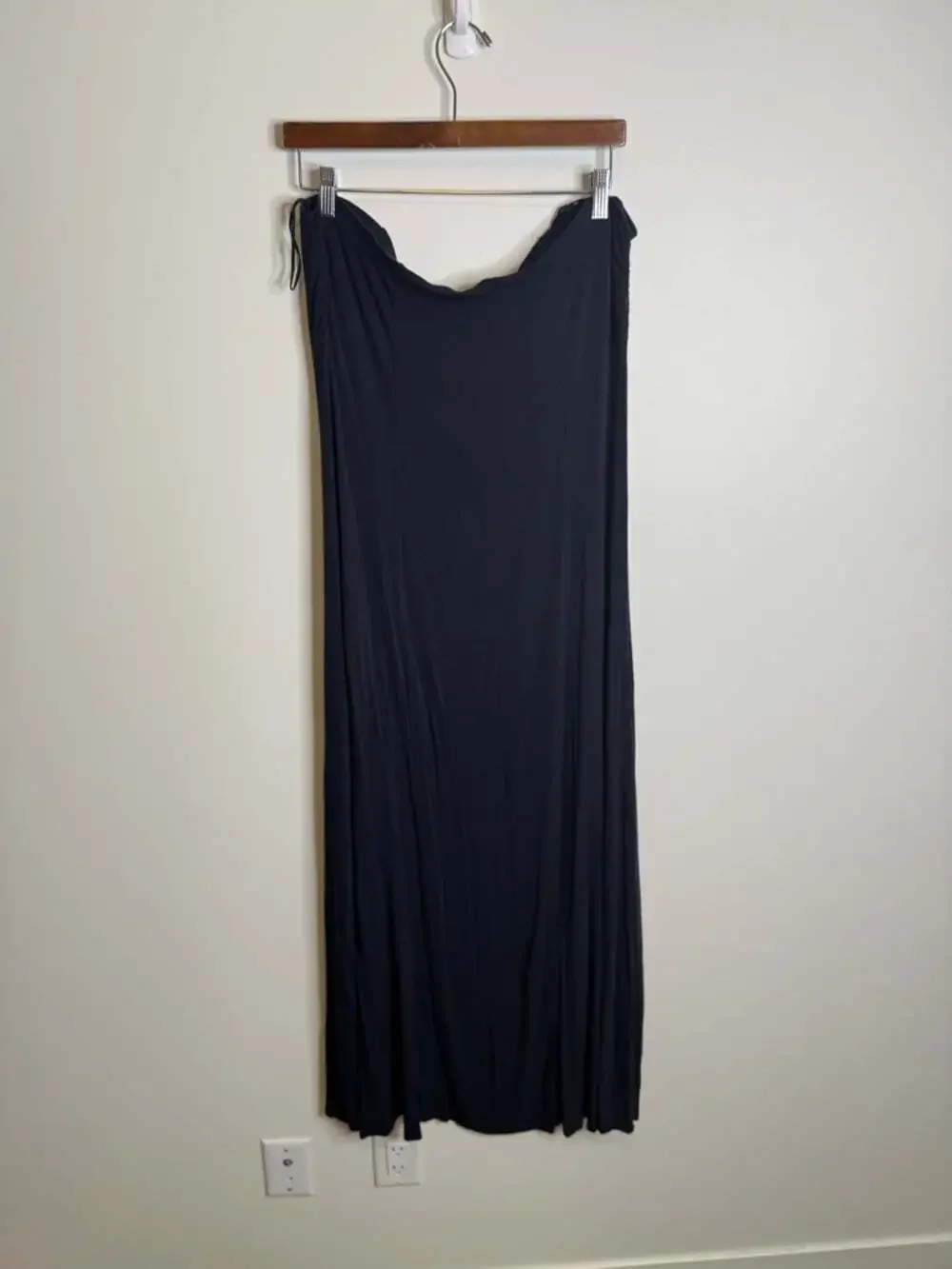 Free people beach black strapless my long time Love maxi dress size large
